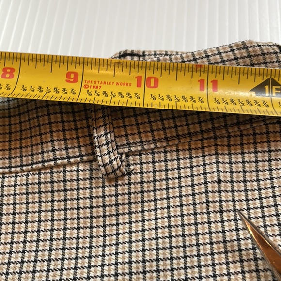 Forever 21 super skinny plaid trousers, black, cream & tan plaid. Women’s small - Picture 5 of 12